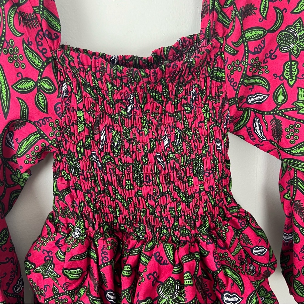 Elisamama Tiered Ruffles Ruched Dress - Picture 3 of 6